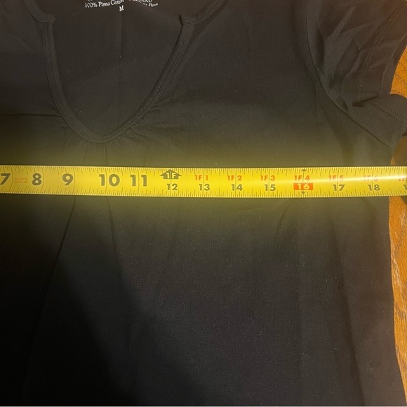 The Territory Ahead Pima Cotton Mini Short Sleeve Dress in Black Sz M Comfort - Picture 12 of 14